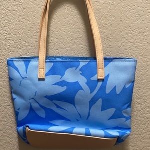 Floral blue purse